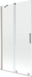 Mexen Velar 2-szárnyú, toló zuhany panel 100 x 150 cm, átlátszó, matt nikkel - 896-100-000-01-97 (896-100-000-01-97)