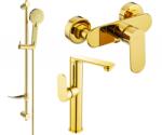 Mexen Milo DF40 zuhanyszett, arany - 713154DF40-50 (713154DF40-50)