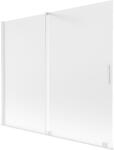 Mexen Velar kétszárnyú toló zuhanyfal 180 x 150 cm, fagyos, fehér - 896-180-000-31-20 (896-180-000-31-20)