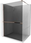 Mexen Kioto+ zuhanyfal polccal Walk-in 110 x 200 cm, grafit, rózsaarany - 800-110-121-60-40 (800-110-121-60-40)