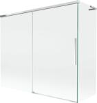 Mexen Rox L kádparaván 2-szárnyú tolóajtóval 180 + 90 x 150 cm, átlátszó, króm - 8C9L-180-090-01-00 (8C9L-180-090-01-00)