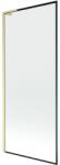 Mexen Next L egyajtós fürdőszobai paraván, 80 x 150 cm, fekete keret, arany kefélt - 895-080-000-03-70-55 (895-080-000-03-70-55)