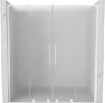 Mexen Velar L Duo tolóajtós zuhanyajtó 180 cm, matt üveg, fehér - 871-180-003-32-20 (871-180-003-32-20)