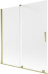 Mexen Velar 2 szárnyú, 150 x 150 cm-es, eltolható kádparaván, szatén, arany - 896-150-000-31-50 (896-150-000-31-50)