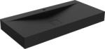 Mexen Poli konglomerát pultra szerelhető mosdó 1/O 100 x 48 cm, fekete - 23021071 (23021071)