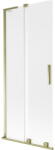 Mexen Velar L kádparaván 2-szárnyú toló 80 x 150 cm, matt, arany - 896-080-003-31-50 (896-080-003-31-50)