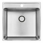 Laveo BESOS egymedencés mosogató, szálcsiszolt inox (SLB_010T) - watermarkt