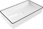 Mexen Nadia 62 x 35 cm-es pult feletti mosdó, fehér/fekete - 21616007 (21616007)