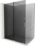 Mexen Velar toló zuhanyfal Walk-in 150 x 200 cm, grafit 8 mm, arany - 871-150-000-43-50 (871-150-000-43-50)