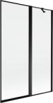 Mexen Mist 2-szárnyú jobbos fürdőkád paraván 120 x 150 cm, fekete keret, fekete - 8A9-120-011-70-70-P (8A9-120-011-70-70-P)