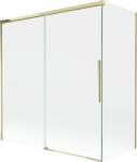 Mexen Rox kétszárnyú, toló zuhanyfal 150 + 70 x 150 cm, átlátszó, arany - 8C9-150-070-50-00 (8C9-150-070-50-00)