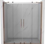 Mexen Velar Duo toló zuhanyajtó 200 cm, átlátszó, rózsaarany - 871-200-000-02-60 (871-200-000-02-60)