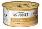 Gourmet GOLD Pulykával pástétom nedves macskaeledel - 4x85 g