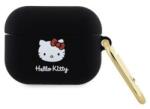 Hello Kitty 3D Kitty Head Airpods Pro Szilikon tok - Fekete (HKAP3DKHSK) (HKAP3DKHSK)