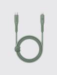 Energea Flow C94 USB-C apa - Lightning apa 2.0 Adat és töltő kábel 1.5m - Zöld (CBL-FLCL-GRN150M) (CBL-FLCL-GRN150M)