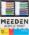 Meeden 34.1283 Set de vopsele acrilice Pastel Shades 12 x 22 ml (34.1283)