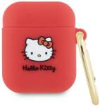 Hello Kitty 3D Kitty Head Airpods Pro 2 Szilikon tok - Piros (HKAP23DKHSF) (HKAP23DKHSF)