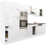 Leziter Yorki 370 Konyhablokk - Fehér Korpusz, Selyemfényű Fehér Front