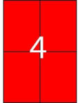 APLI Etikett, 105x148 mm, színes, APLI, piros, 80 etikett/csomag (LCA12993) - fapadospatron