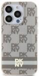 DKNY iPhone 13 / 14 / 15 MagSafe Kockás IML mintázat Műanyag Telefon tok - Bézs (DKHMP14SHCPTSE) (DKHMP14SHCPTSE)