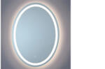 Gladys Ovális fürdőszobai tükör érintő kapcsolós LED világítással és páramentesítővel, hideg fényű, 80 x 60 cm, GLADYS (20540202)