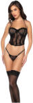 Mapalé Midnight Captive - 2 részes cropp fűző szett (fekete) - szexshop