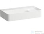Laufen Val SaphirKeramik 60x31, 5 cm-es kompakt mosdó csaplyuk és túlfolyó nélkül, LCC bevonattal, fehér H8152854001121 (H8152854001121)