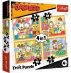 Trefl Trefl: Garfield imádja a lasagnát 4 az 1-ben puzzle - 35, 48, 54, 70 darabos (34673) - ejatekok