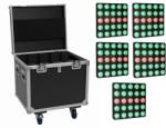  EUROLITE Set 4x LED Pixel Matrix Panel 5x5 RGB/WW + Flightcase with wheels (20001044)