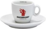 Hausbrandt eszpresszó csésze és csészealj piros logó 70 ml