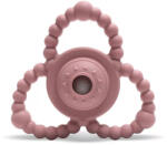  Lorelli Természetes szilikon csörgő-rágóka - Deep Pink