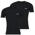 Giorgio Armani Rövid ujjú pólók 2-PACK CREW NECK T-SHIRT AF14131 Fekete EU L