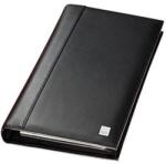 Sigel Névjegytartó, bőr, 160 db-os, gyűrűs, SIGEL "Torino", fekete (SVZ204) - tintasziget