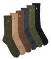 Ralph Lauren Zoknik PRFRMNC CTNC-CREW SOCK-6 PACK Sokszínű Egy méret
