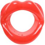 Ida Leather - nyitott szájpecek (piros) - sexshopcenter
