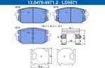 ATE Set placute frana ATE 13.0470-5571.2 (13.0470-5571.2)