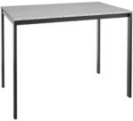 SIGNAL MEBLE Mario asztal 100x60 márvány hatású fehér/ fekete