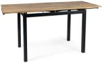 SIGNAL MEBLE GD-017 110(170)*74 étkező asztal artisan tölgy/ fekete