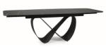 SIGNAL MEBLE Infinity étkező asztal Kerámia fekete láb/ azario black (160(240)X95)