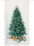 Tchibo - Függöny karácsonyfa mintával - fehér