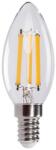 Kanlux XLED 6W C35 Gyertya Tiszta üveg Filament Retro LED izzó (E14, 806 lumen, 4000K, természetes fehér) (35273)