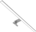 Avide LED Műanyag Tükörvilágító lámpa, szögletes, 4000K, természetes fehér, IP44, 8W, 600mm, 680 lumen, króm színű (A5109)