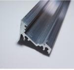 Vled Alu sarokprofil led szalaghoz (led szalag 30/60 fokos beépítéséhez, natúr alu) (alu-30-60-natur-alu)