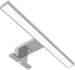 Avide LED Műanyag Tükörvilágító lámpa, szögletes, 4000K, természetes fehér, IP44, 5W, 300mm, 410 lumen, króm színű (A2344)