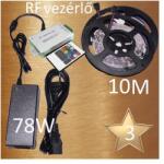 Vled Bronz 3 (5050 SMD 30led/m szalag +RF 20 gombosvezérlő + 78W táp) (RGB-szett-bronz-3)