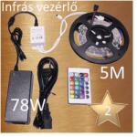  Bronz 2 (5050 SMD 60led/m szalag + vezérlő + táp) (RGB-szett-1)