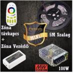 Vled Prémium mini (5050 SMD 60led/m szalag +RF touch vezérlő + 100W táp) (RGB-szett-premium-mini)