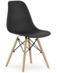 Klubfotel Skandináv stílusú étkezőszék OSAKA - fekete