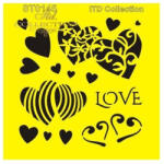  Stencil 16x16cm - papelito - 2 829 Ft