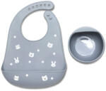 Lorelli Természetes szilikon 2 db-os étkészlet - Grey